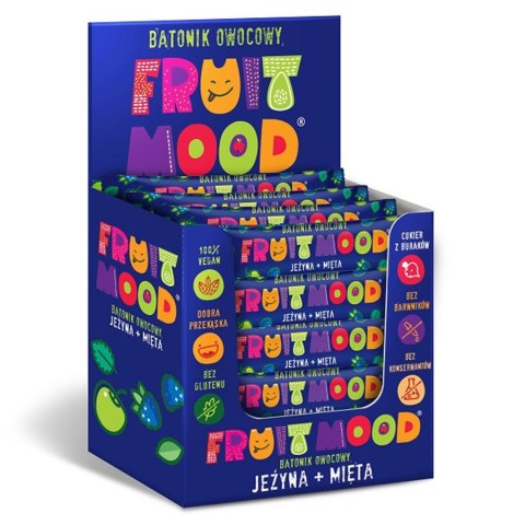 Batonik owocowy - jeżyna i mięta Fruit Mood, 20g