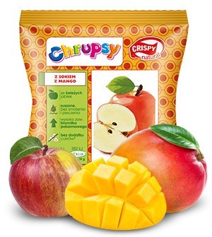 Chipsy z jabłka z sokiem z mango Crispy Natural 18g