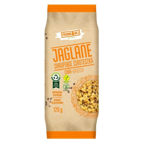 Ciastka jaglane z orzechem i chia Frank&Oli 120g