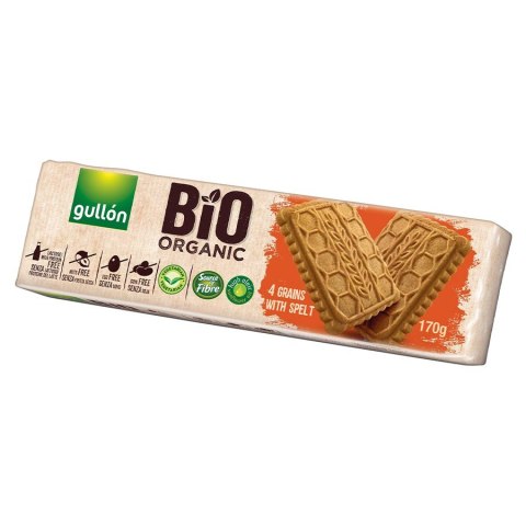 Ciastka z 4 zbożami Gullón BIO, 170g