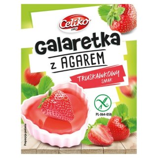 Galaretka z agarem o smaku truskawkowym bez glutenu Celiko 45g