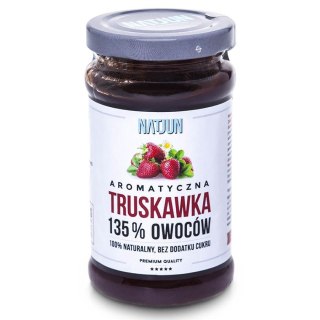 Konfitura truskawka bez dodatku cukru 135% owoców Natjun, 250g