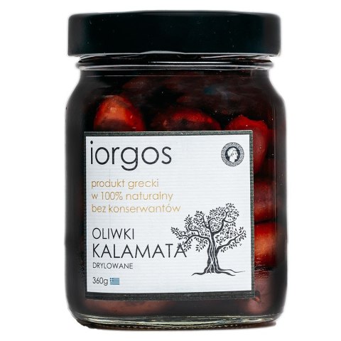 Oliwki kalamata PREMIUM - drylowane IORGOS, 360g