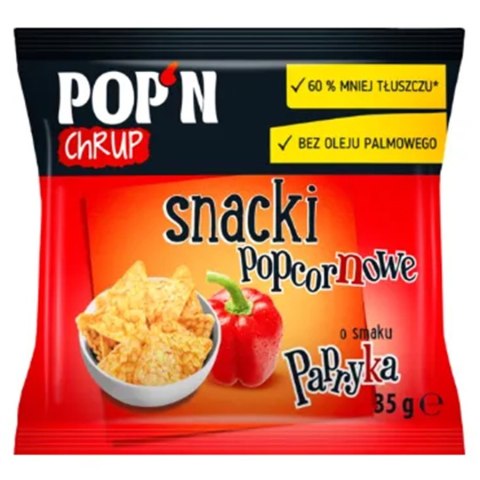 POP'N Chrup snacki popcornowe paprykowe Sante 35g