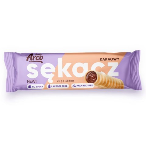 Sękacz kakaowy bez dodatku cukru, bez laktozy Arco Sweets, 28g