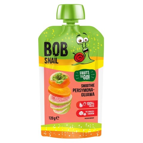 Smoothie persymona-guawa bez dodatku cukru Bob Snail, 120g