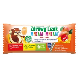 Zdrowy Lizak mniam-mniam o smaku mango Starpharma, 6g (płaski)