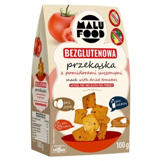 Bezglutenowa przekąska z suszonymi pomidorami Malu Food, 100g