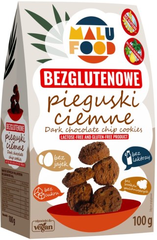 Bezglutenowe PIEGUSKI CIEMNE 100g, Malu Food