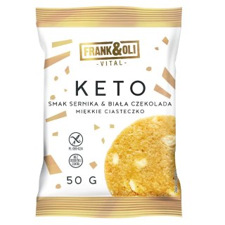 Ciasteczko z białą czekoladą o smaku sernika Frank&Oli, 50g