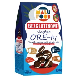 Ciastka "ORE-TY" - bez dodatku cukru, bez glutenu Malu Food, 100g