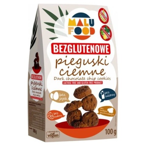 Ciastka "Pieguski ciemne" - bez dodatku cukru, bez glutenu Malu Food, 100g