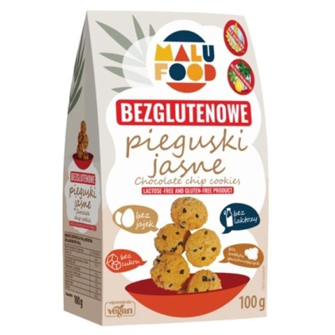 Ciastka "Pieguski jasne" - bez dodatku cukru, bez glutenu Malu Food, 100g