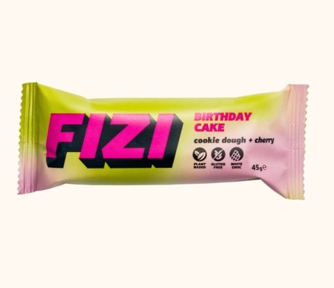 FIZI baton w polewie Brithday Cake + Cherry 45g