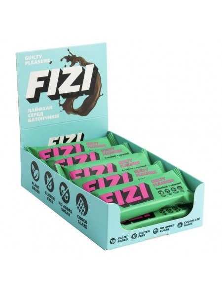 FIZI baton w polewie czekol. Hazelnut+ Caramel,45g