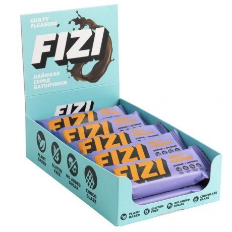 FIZI baton w polewie czekol. Peanut+ Caramel,45g