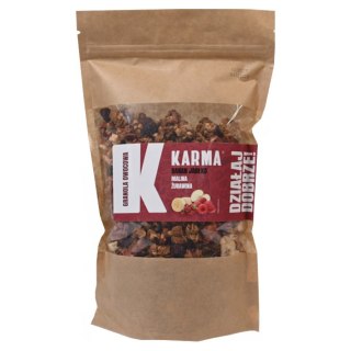 GRANOLA OWOCOWA - banan, jabłko, malina, żurawina Karma, 400g