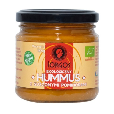 Hummus z suszonymi pomidorami Iorgos EKO, 185g