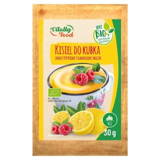 Kisiel do kubka cytrynowy z owocami Vitally Food BIO, 30g