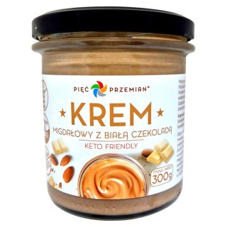 Krem migdałowo-truskawkowy KETO Pięć Przemian, 300 g