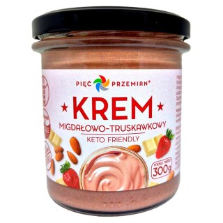 Krem migdałowy z białą czekoladą KETO Pięć Przemian, 300 g