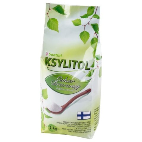 Ksylitol krystaliczny 1 kg TOREBKA, Santini