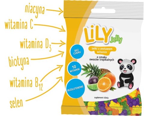 Lily Jelly żelki owoce tropikalne 80g