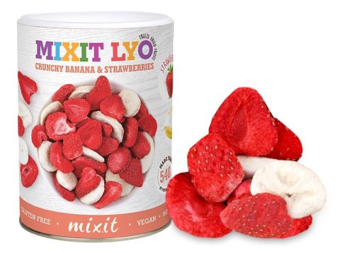 Mixit chrupiące Banan, Truskawka, 80g