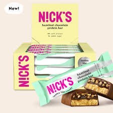 N!CK'S Nicks hazelnut chocolate protein bar, 50g