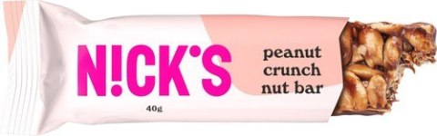 N!CK'S Nicks peanut crunch nut bar, 40g