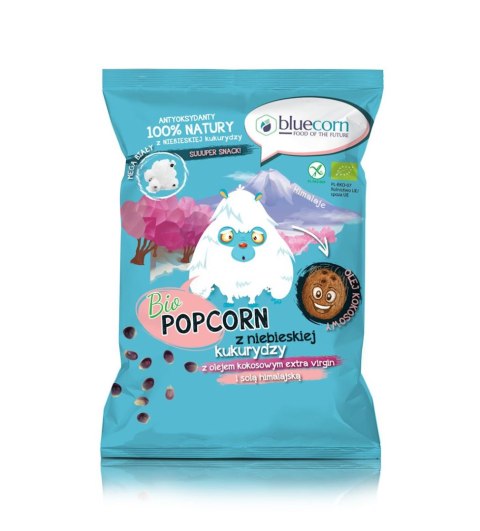 Popcorn z niebieskiej kukurydzy z olejem kok. 50g