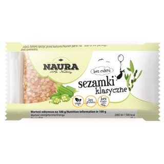 Sezamki bez cukru Naura, 27g