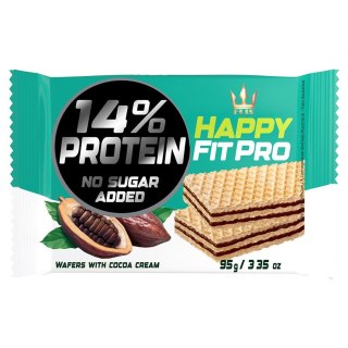 Wafelki kakaowe bez dodatku cukru Happy FIT PRO, 95g