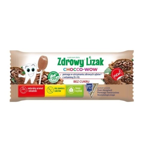 Zdrowy lizak Mniam-Mniam 6g smak ChoccoWow