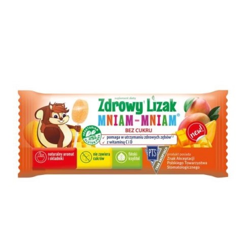 Zdrowy lizak Mniam-Mniam 6g smak mango