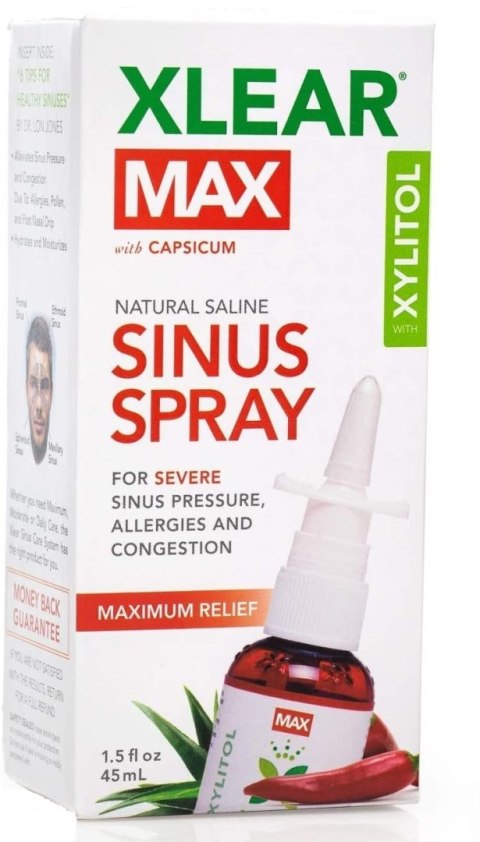 Xlear MAX Capsicum - spray do płukania nosa 45 ml