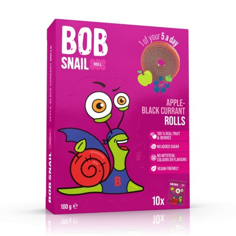 Bob Snail jabłko-czarna porzeczka 100g