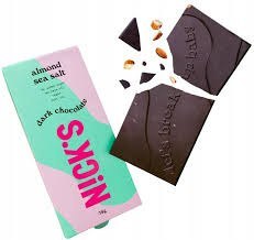 N!CK'S Nicks dark chocolate almond sea salt, 75g