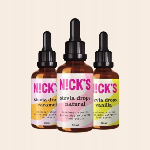 N!ICK'S Nicks stevia drops caramel, 50ml