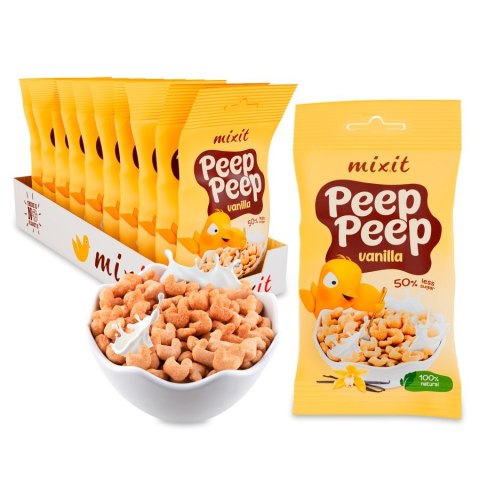 Płatki śniadaniowe Peep Peep - waniliowe do kieszeni MIxit, 25g