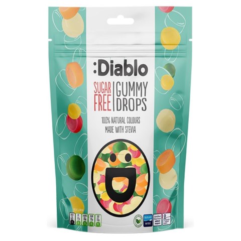 Żelki dropsy bez cukru Diablo, 75g