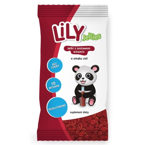 Żelki z zestawem witamin o smaku coli LiLY Jellies, 30g